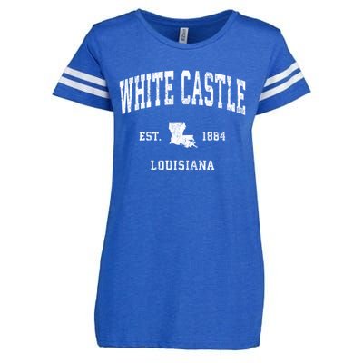 White Castle Louisiana La Vintage Athletic Sports Enza Ladies Jersey Football T-Shirt