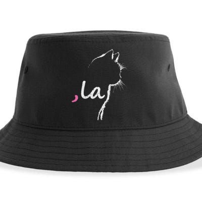 Women Cat Ladies For Kamala Harris For President 2024 Comma La Gift Sustainable Bucket Hat