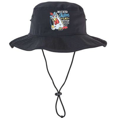 Wicked Chickens Lay Deviled Eggs Funny Chicken Lovers Bucket Hat