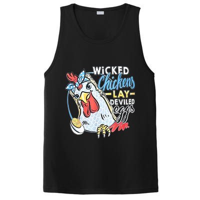 Wicked Chickens Lay Deviled Eggs Funny Chicken Lovers PosiCharge Competitor Tank