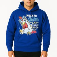 Wicked Chickens Lay Deviled Eggs Funny Chicken Lovers Hoodie