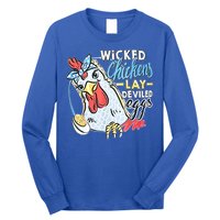 Wicked Chickens Lay Deviled Eggs Funny Chicken Lovers Long Sleeve Shirt
