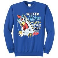 Wicked Chickens Lay Deviled Eggs Funny Chicken Lovers Sweatshirt