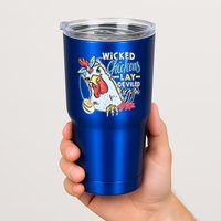 Wicked Chickens Lay Deviled Eggs Funny Chicken Lovers Tumbler