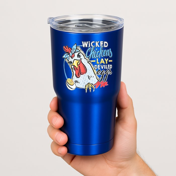 Wicked Chickens Lay Deviled Eggs Funny Chicken Lovers Tumbler