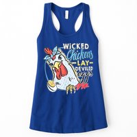 Wicked Chickens Lay Deviled Eggs Funny Chicken Lovers Womens Tank Top