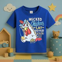 Wicked Chickens Lay Deviled Eggs Funny Chicken Lovers Toddler T-Shirt