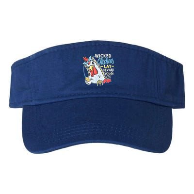 Wicked Chickens Lay Deviled Eggs Funny Chicken Lovers Visor