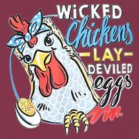 Wicked Chickens Lay Deviled Eggs Funny Chicken Lovers 16oz Travel Tumbler