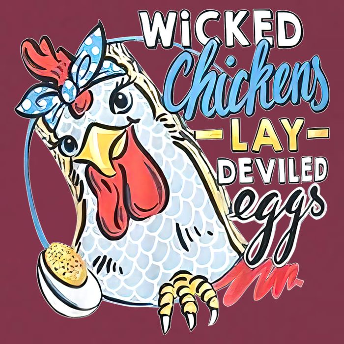 Wicked Chickens Lay Deviled Eggs Funny Chicken Lovers 16oz Travel Tumbler