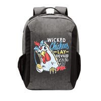 Wicked Chickens Lay Deviled Eggs Funny Chicken Lovers Vector Backpack