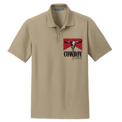 Western Cowgirl Leopard Punchy Cowboy Killers Bull Horn Dry Zone Grid Polo