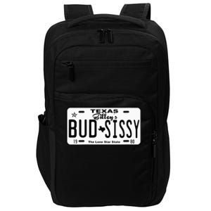 Wo Country Love Gilley's Bud N Sissy Texas Cowboy License Gift  Impact Tech Backpack