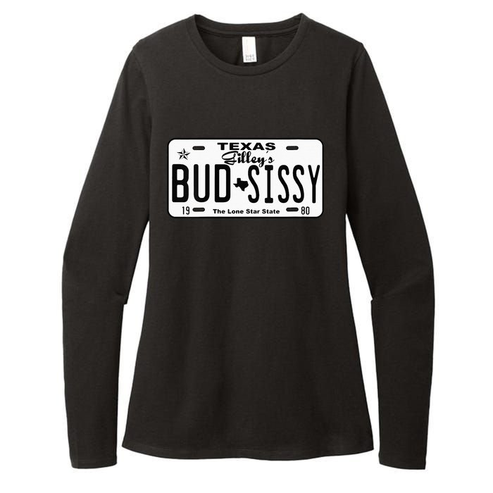 Wo Country Love Gilley's Bud N Sissy Texas Cowboy License Gift  Womens CVC Long Sleeve Shirt