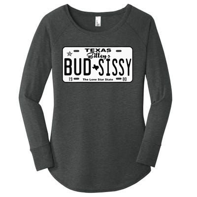 Wo Country Love Gilley's Bud N Sissy Texas Cowboy License Gift  Women's Perfect Tri Tunic Long Sleeve Shirt