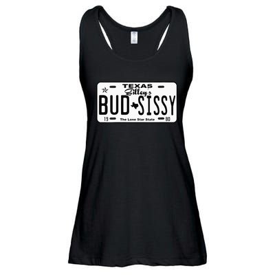 Wo Country Love Gilley's Bud N Sissy Texas Cowboy License Gift  Ladies Essential Flowy Tank