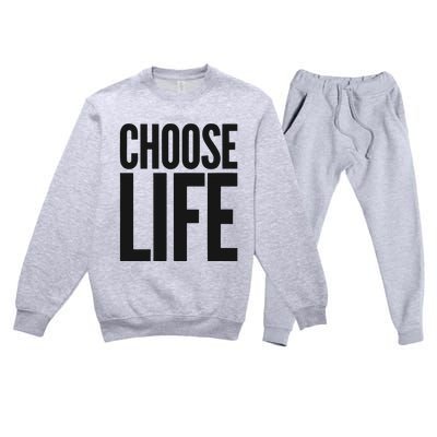 Wham Choose Life Premium Crewneck Sweatsuit Set