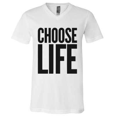 Wham Choose Life V-Neck T-Shirt