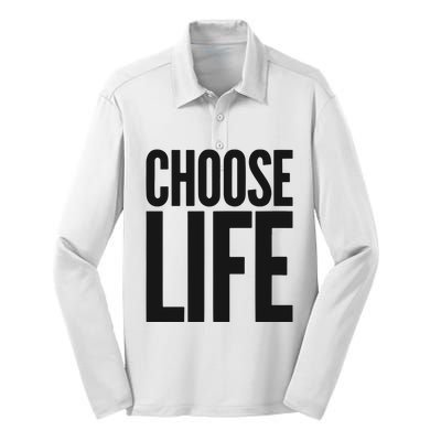 Wham Choose Life Silk Touch Performance Long Sleeve Polo