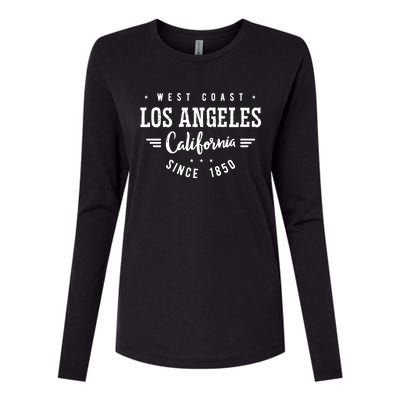 West Coast Los Angeles California Since 1850 Womens Cotton Relaxed Long Sleeve T-Shirt