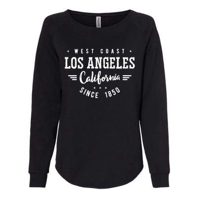 West Coast Los Angeles California Since 1850 Womens California Wash Sweatshirt