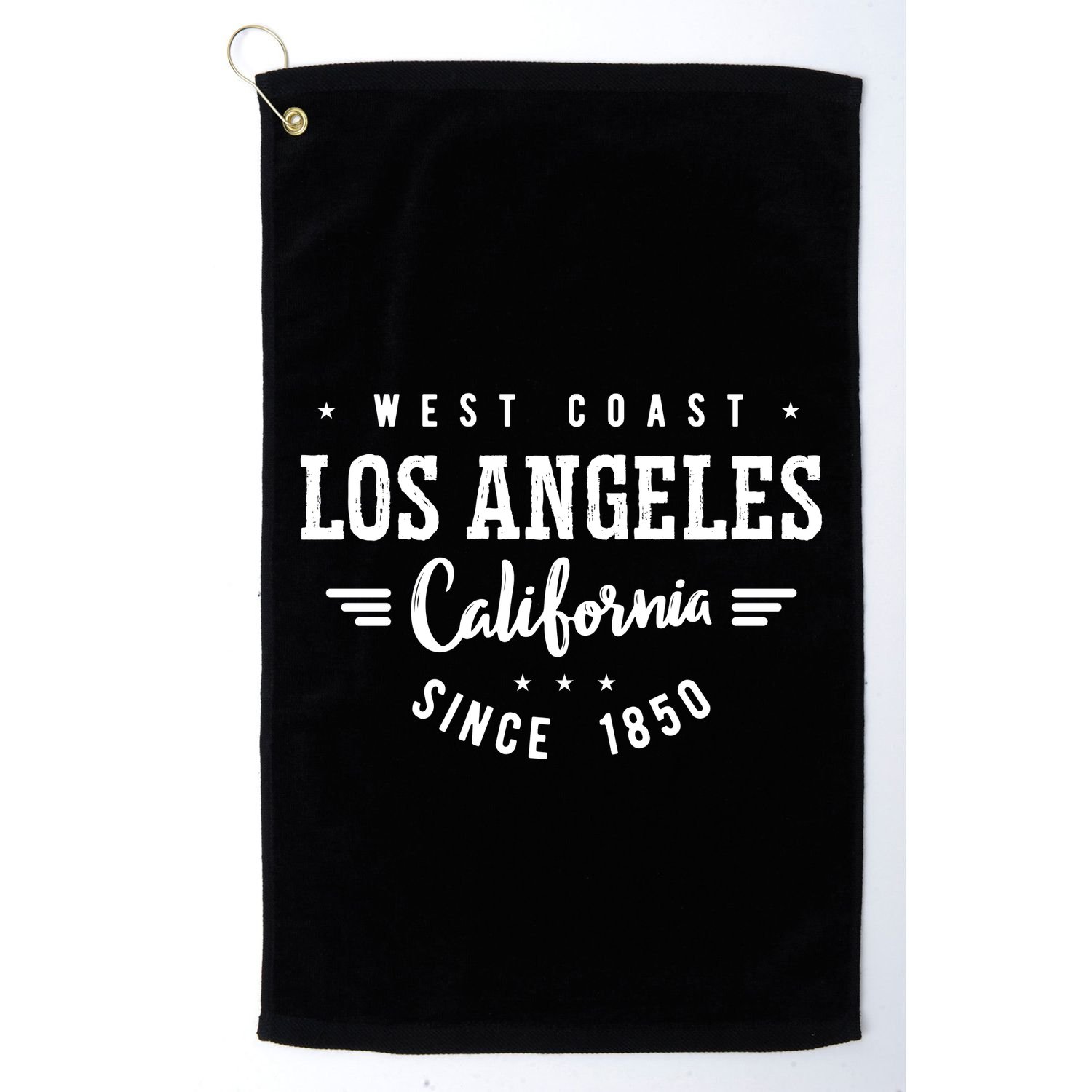 West Coast Los Angeles California Since 1850 Golf Towel