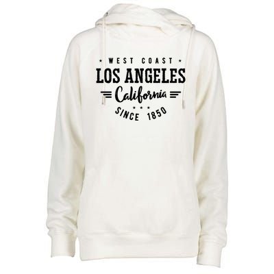 West Coast Los Angeles California Since 1850 Womens Funnel Neck Pullover Hood