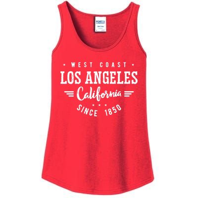 West Coast Los Angeles California Since 1850 Ladies Essential Tank