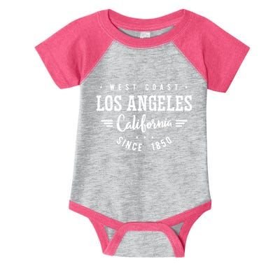 West Coast Los Angeles California Since 1850 Infant Baby Jersey Bodysuit