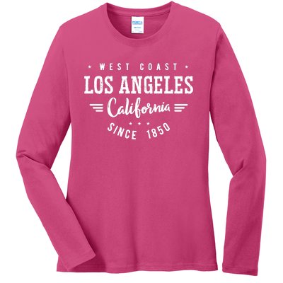 West Coast Los Angeles California Since 1850 Ladies Long Sleeve Shirt