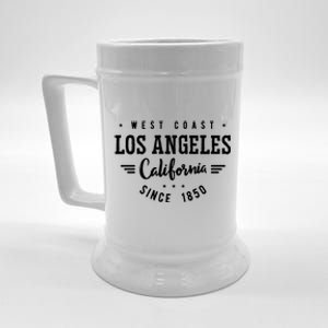 West Coast Los Angeles California Since 1850 Beer Stein