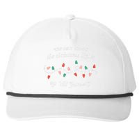 We Can Leave The Christmas Lights Up 'Til January Christmas Snapback Five-Panel Rope Hat