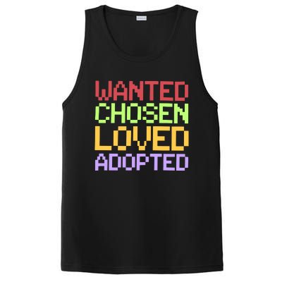 Wanted Chosen Loved Adopted PosiCharge Competitor Tank