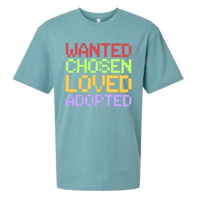 Wanted Chosen Loved Adopted Sueded Cloud Jersey T-Shirt