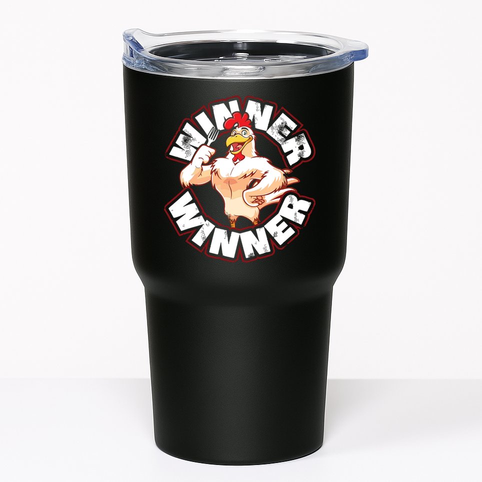 Winner Chicken Lucky Casino Gambling Blackjack Alcohol Tumbler