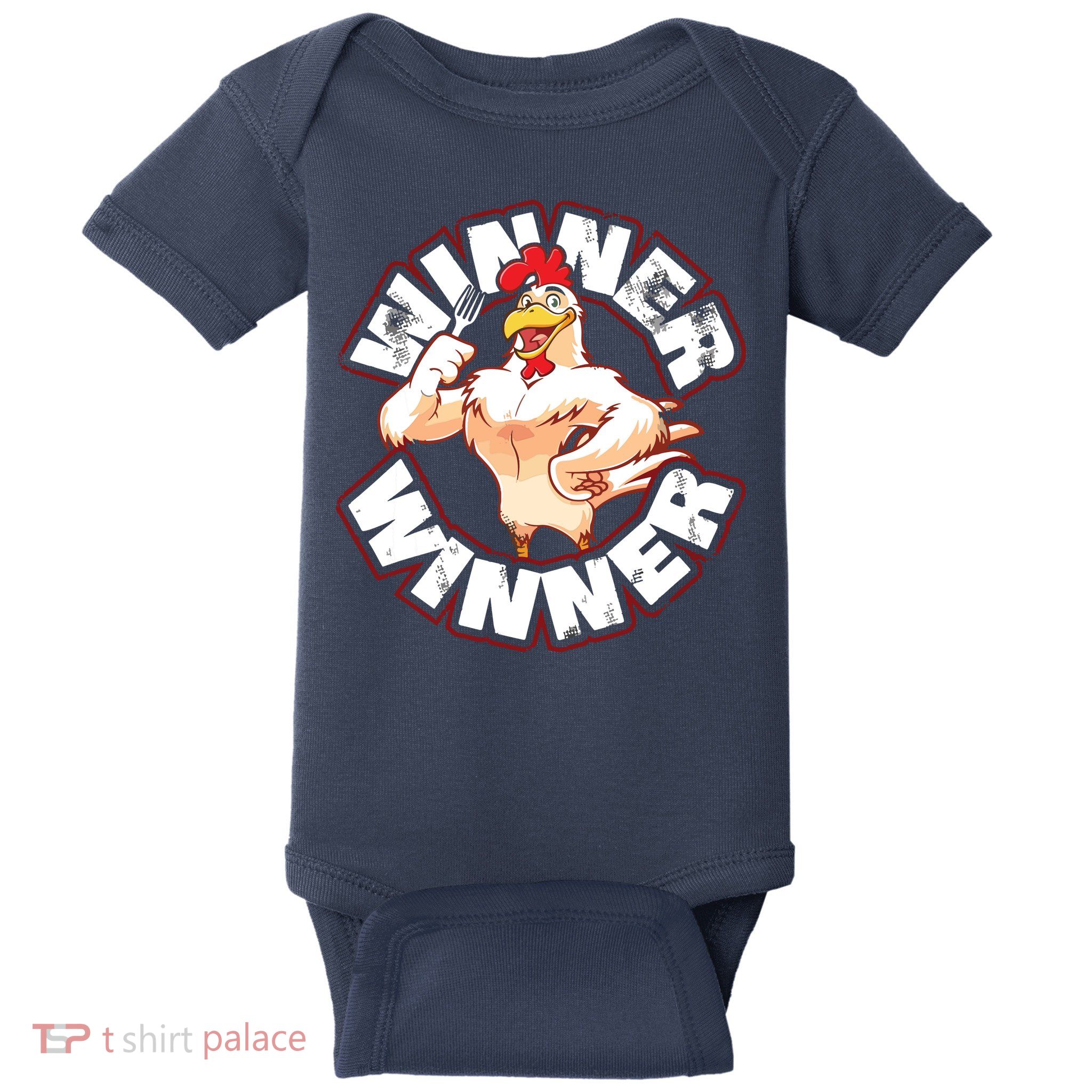 Winner Chicken Lucky Casino Gambling Blackjack Alcohol Baby Bodysuit