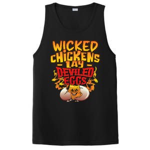 Wicked Chickens Lay Deviled Eggs Funny Chicken Lovers PosiCharge Competitor Tank