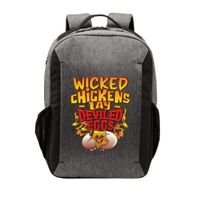 Wicked Chickens Lay Deviled Eggs Funny Chicken Lovers Vector Backpack