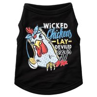 Wicked Chickens Lay Deviled Eggs Funny Chicken Lovers Doggie Tank