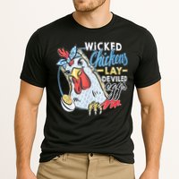 Wicked Chickens Lay Deviled Eggs Funny Chicken Lovers Performance Shirt