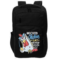 Wicked Chickens Lay Deviled Eggs Funny Chicken Lovers Impact Tech Backpack