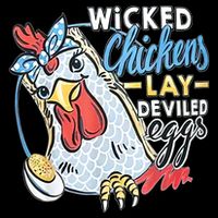 Wicked Chickens Lay Deviled Eggs Funny Chicken Lovers Daily Commute Backpack