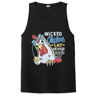 Wicked Chickens Lay Deviled Eggs Funny Chicken Lovers PosiCharge Competitor Tank