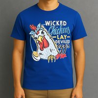 Wicked Chickens Lay Deviled Eggs Funny Chicken Lovers T-Shirt