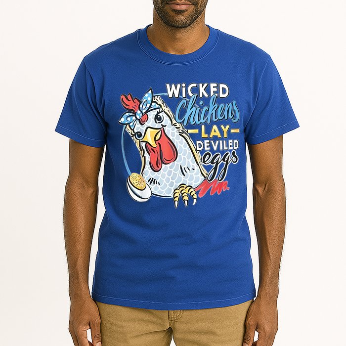Wicked Chickens Lay Deviled Eggs Funny Chicken Lovers Tall T-Shirt