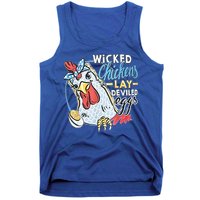 Wicked Chickens Lay Deviled Eggs Funny Chicken Lovers Tank Top