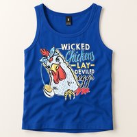 Wicked Chickens Lay Deviled Eggs Funny Chicken Lovers Tank Top
