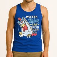Wicked Chickens Lay Deviled Eggs Funny Chicken Lovers Tank Top