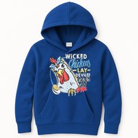 Wicked Chickens Lay Deviled Eggs Funny Chicken Lovers Kids Hoodie