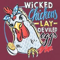 Wicked Chickens Lay Deviled Eggs Funny Chicken Lovers 16oz Travel Tumbler